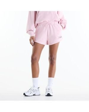 New Balance Trackside French Terry Short - Pink