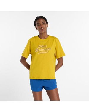 New Balance Athletics Legacy T-Shirt - Yellow