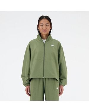 New Balance Sport Essentials Oversized Jacket - Groen