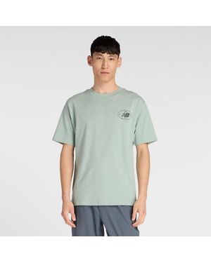 New Balance Grainy T-Shirt - Green