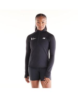 New Balance Nyc Marathon Rc Essential Heat Grid 1/2 Zip - Black