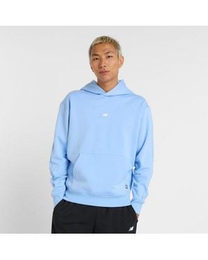 New Balance Uomo All Day Uniform Hoodie, Maglia Di Poliestere, Taglia - Blu