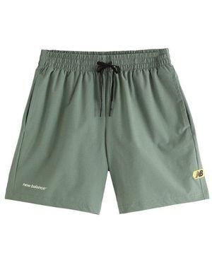 New Balance Uomo Street Classics Short, Cotone, Taglia - Verde