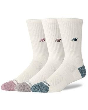 New Balance Active Premium Crew 3 Pack Socks 3 Pack - White