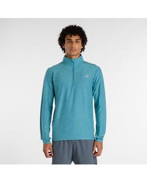 New Balance Space Dye 1/4 Zip - Blue