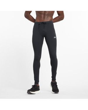New Balance Uomo Nb Sleek Reflective Tight - Blu