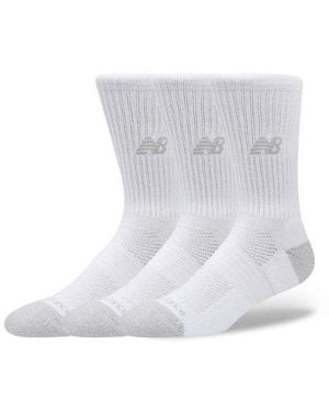 New Balance Active Crew Socks 3 Pack - White