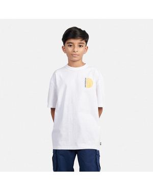 New Balance Boys Hoops Court Graphic Tee - White