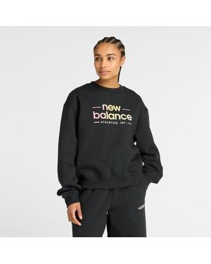 New Balance Reimagined Fleece Crew - Black