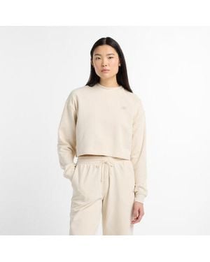 New Balance Coastal Fleece Crew Shirt - Natural