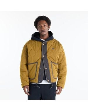 New Balance Quilted Bomber - Metallic
