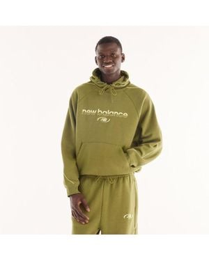 New Balance Trackside Fleece Hoodie - Green