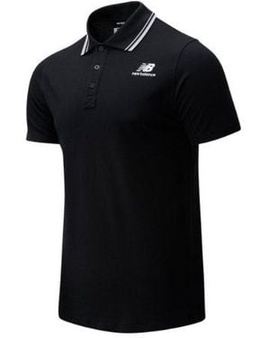 New Balance Nb Classic Short Sleeve Polo - Black