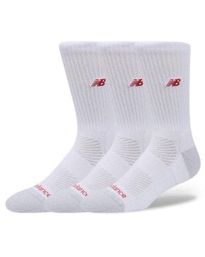 New Balance Active Premium Crew 3 Pack Socks 3 Pack - White