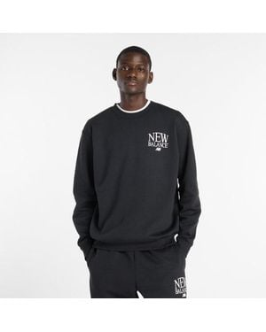 New Balance Reimagined Fleece Crew - Black