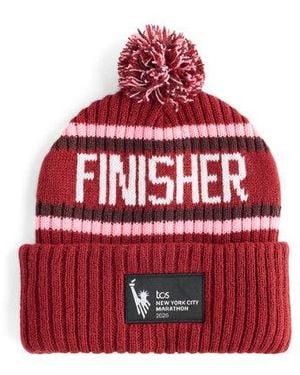 New Balance Nyc Marathon Finisher Cuff Knit Hat - Red