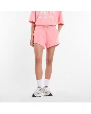 New Balance Mujer Reimagined Fleece Short En, Vellón De Algodón, Talla - Rosa