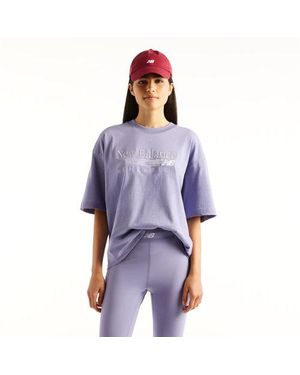 New Balance Trackside Oversized T-Shirt - Purple