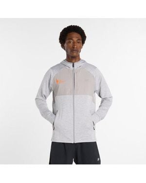 New Balance Nyc Marathon Hooded Full Zip - Gray