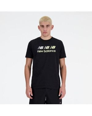 New Balance Sport Essentials Heathertech Graphic T-Shirt - Black