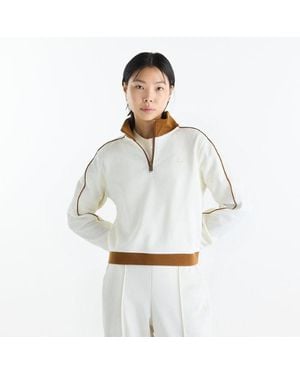 New Balance Sport Legacy Pique 1/4 Zip Shirt - White
