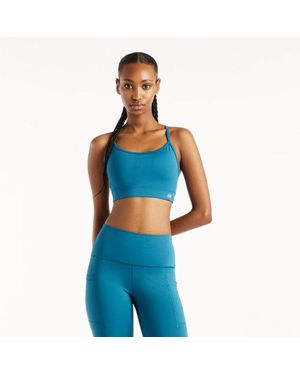 New Balance Damen Nb Essential Yoga Bra - Blau