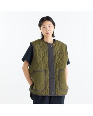New Balance Mujer Quilted Vest En, Nylon, Talla - Verde