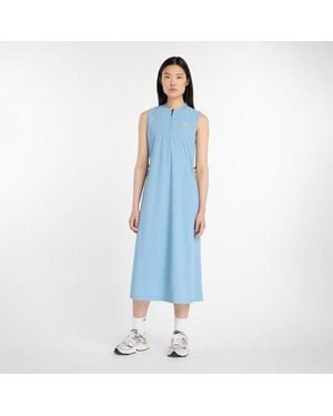 New Balance Nb Long Dress - Blue