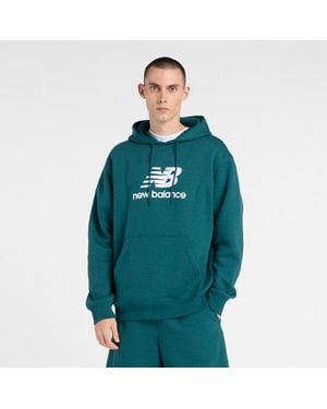 New Balance Sport Essentials Fleece Logo Hoodie - Green
