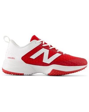 New Balance Fuellcell 4040 V8 Turf-Trainer Baseball Shoes - Red