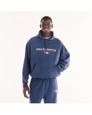 New Balance Trackside Fleece Hoodie - Blue