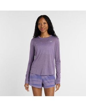 New Balance Rc Essential Long Sleeve - Purple