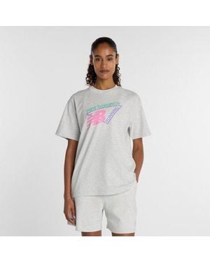 New Balance Classic Tri-Logo T-Shirt - White