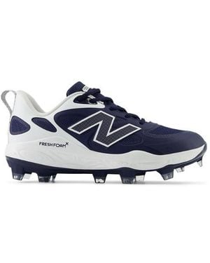 New Balance Fresh Foam X Velo V4 Molded Softball Shoes - Blue