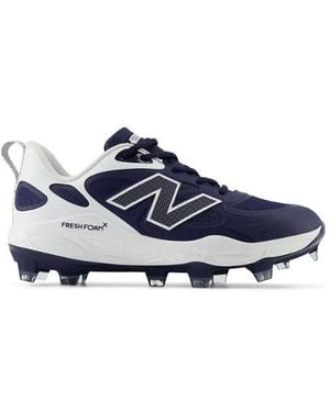 New Balance Fresh Foam X Velo V4 Molded Softball Shoes - Blue