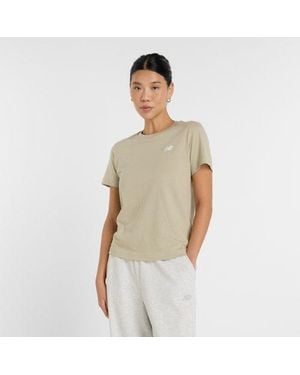 New Balance Donna Sport Essentials Jersey T-Shirt - Neutro