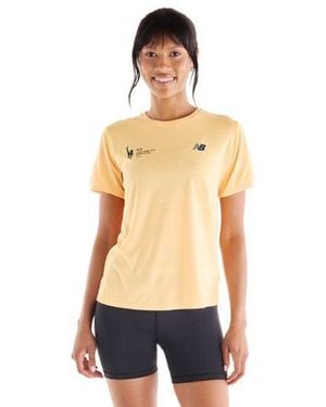 New Balance Nyc Marathon Rc Essential T-Shirt - Orange