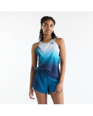New Balance Rc Ultra Light Printed Short 3" - Blue