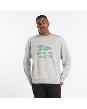 New Balance Varsity Pennant Crew - Grey