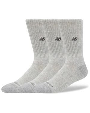 New Balance Active Premium Crew 3 Pack Socks 3 Pack - Grey