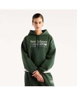 New Balance Trackside Fleece Hoodie - Green