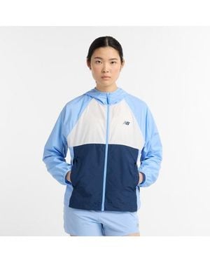 New Balance Athletics Packable Full Zip Jacket - Blue