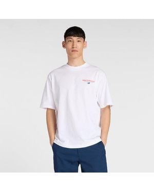 New Balance Os Retro Running T-Shirt - White