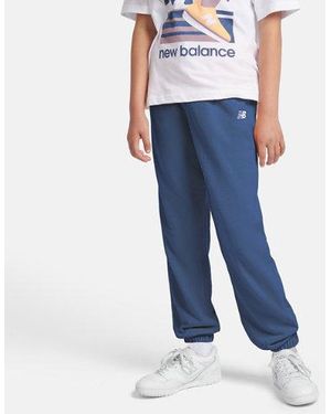 New Balance Mädchen Brush Back Small Logo Jogger - Blau