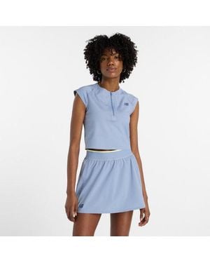 New Balance Donna Tournament Cap Top - Blu
