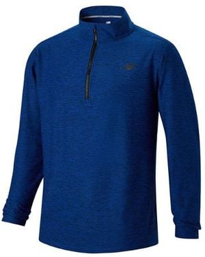 New Balance Core Space Dye 1/4 Zip - Blue