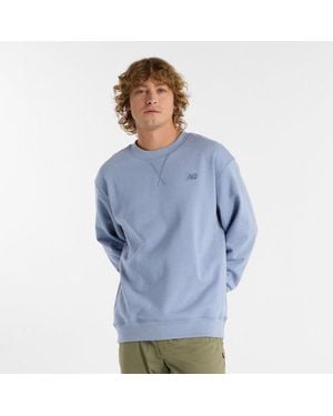 New Balance Athletics French Terry Crew - Blue