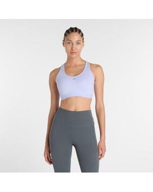 New Balance Nb Essential Run Bra - Blue