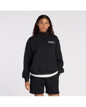 New Balance Linear Graphic Half Zip - Black