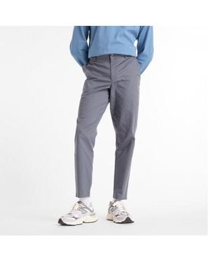New Balance Uomo Athletics Standard Tapered Pant 30" Twill Di Cotone, Taglia - Blu